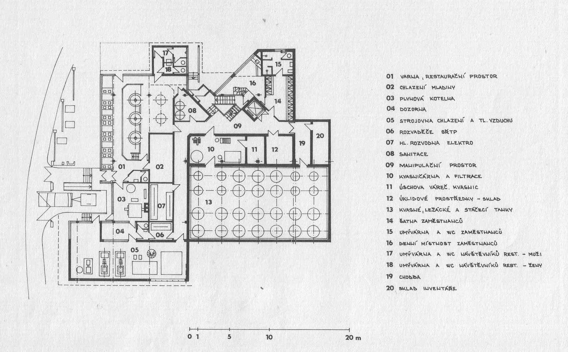 2 minipivovar studie - půdorys